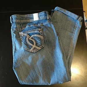 Faded pair of capris